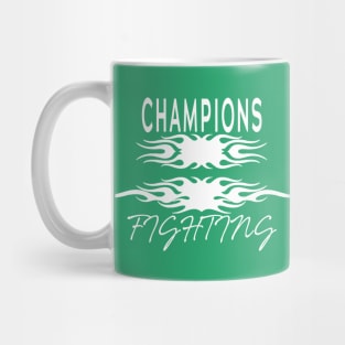 champions fighting Mug